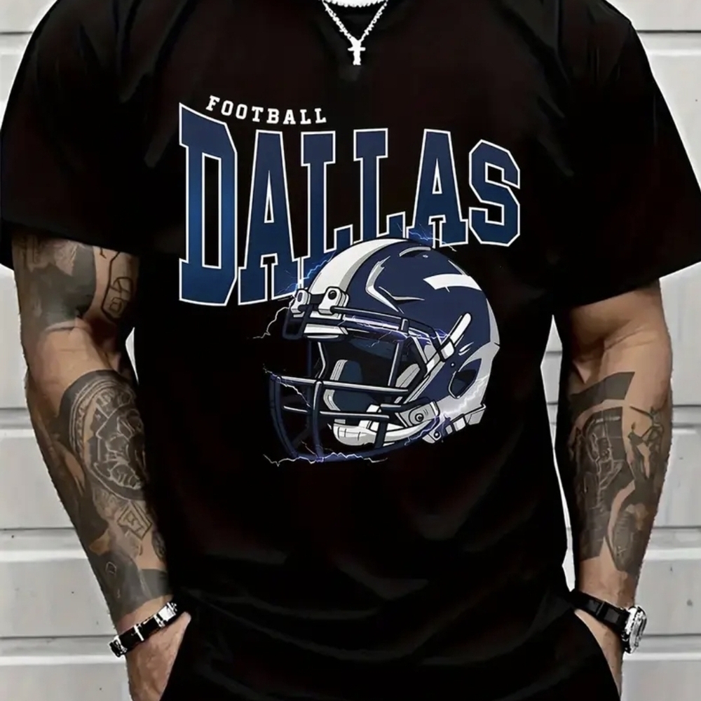 Dallas Football Graphic T-Shirt - Black